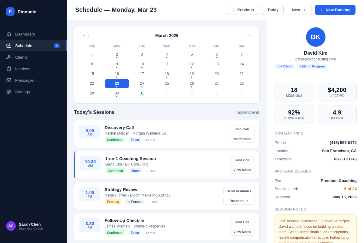 Client Portal — clients see their project, invoices, and updates