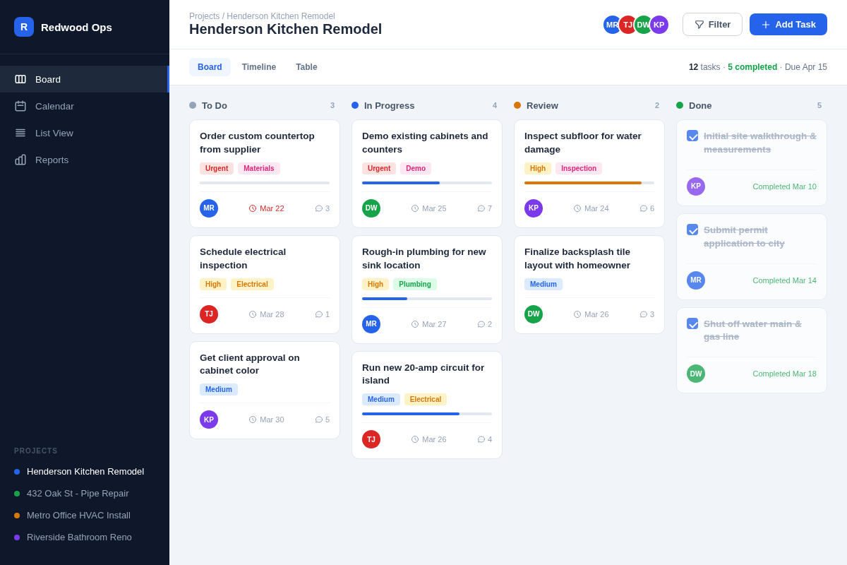Project Tracker — manage jobs, techs, and status in real time